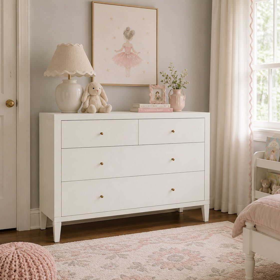 Conrad 48" Dresser Pristine Faux Raffia