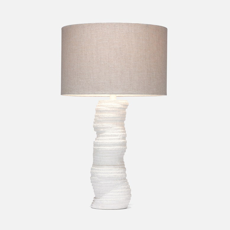Cora Table Lamp White Resin