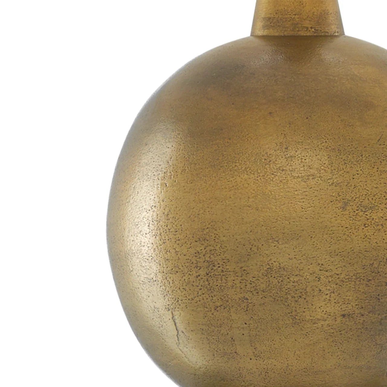 Close-up of a gold decorative object on a white background