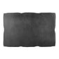 Black rectangular pillow on a white background