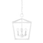 currey denison white chandelier front