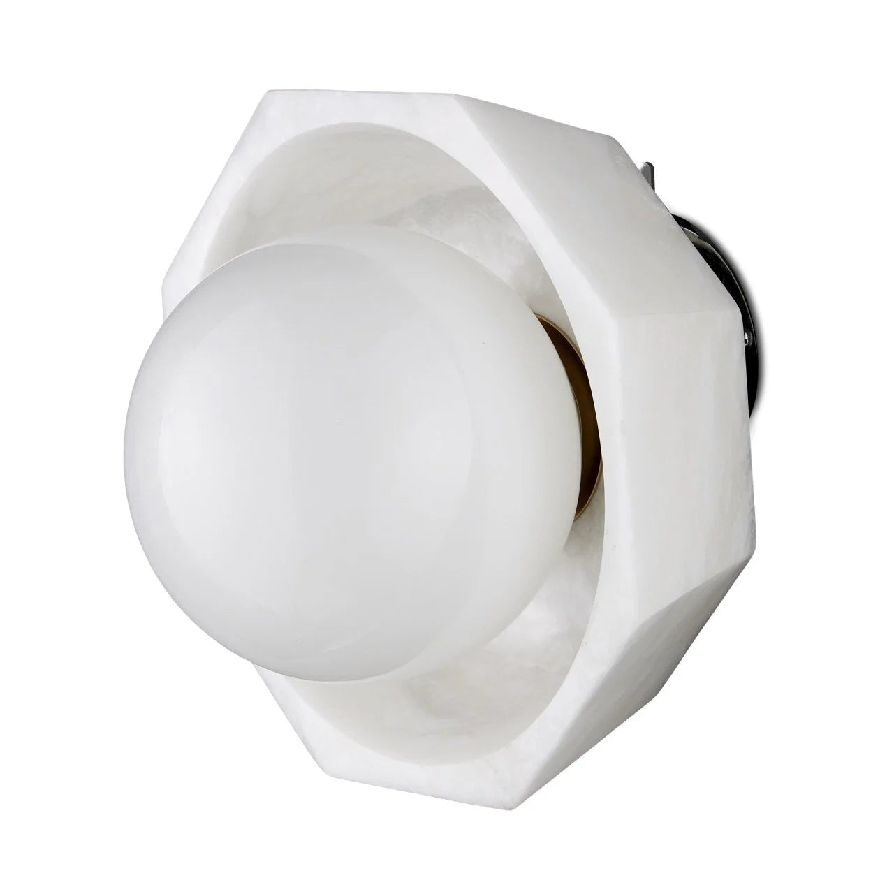 White motion sensor on a white background