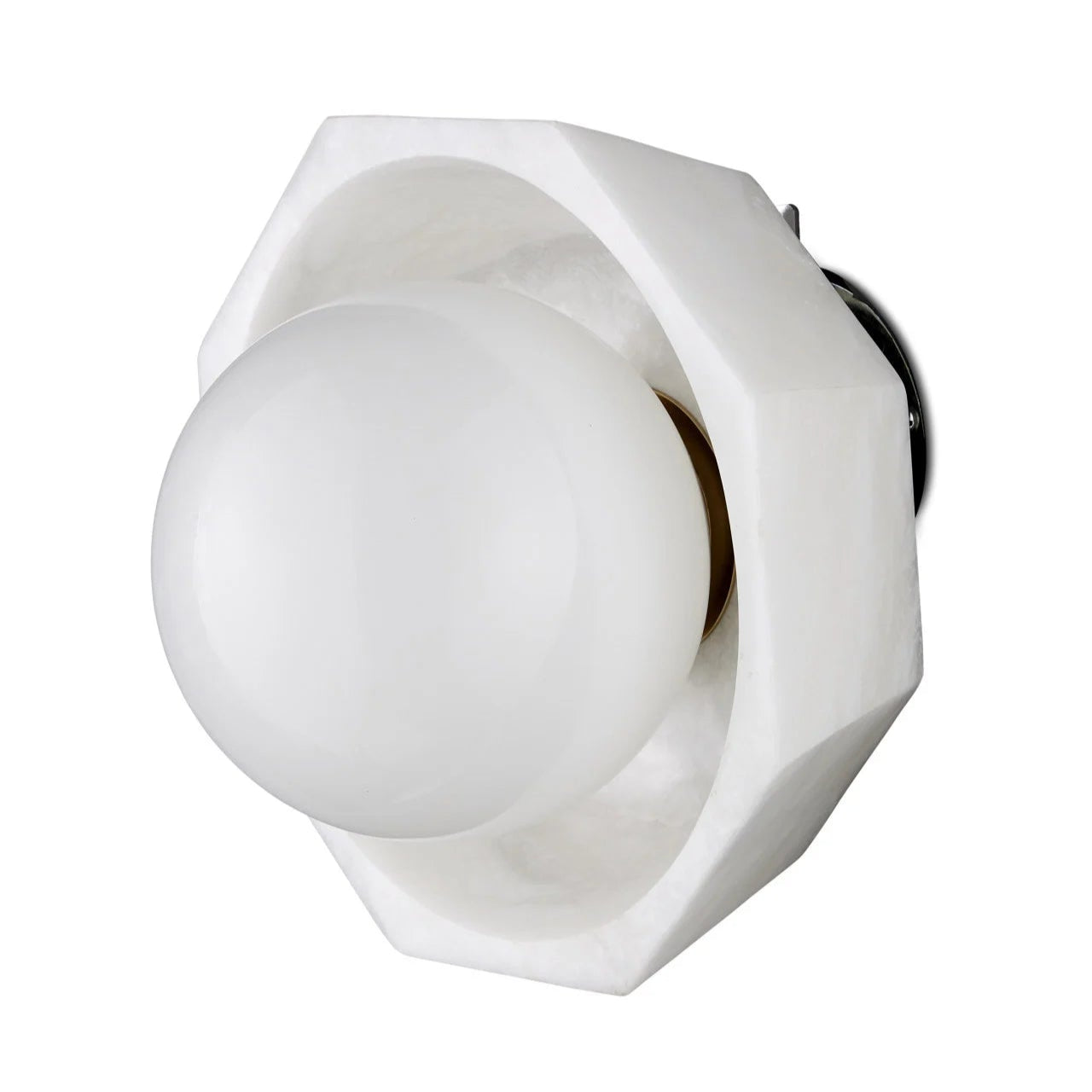 White motion sensor on a white background