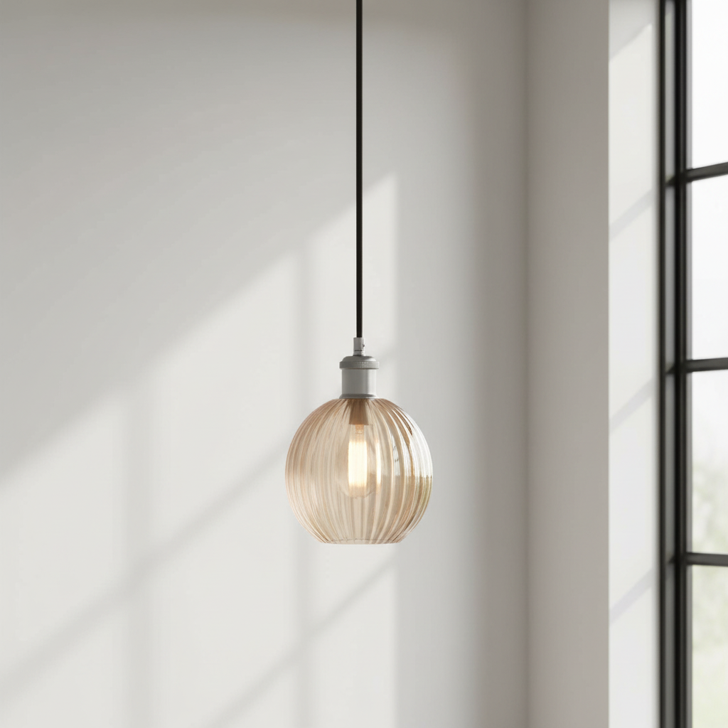 Dax 1 Light Pendant Silver and Clear