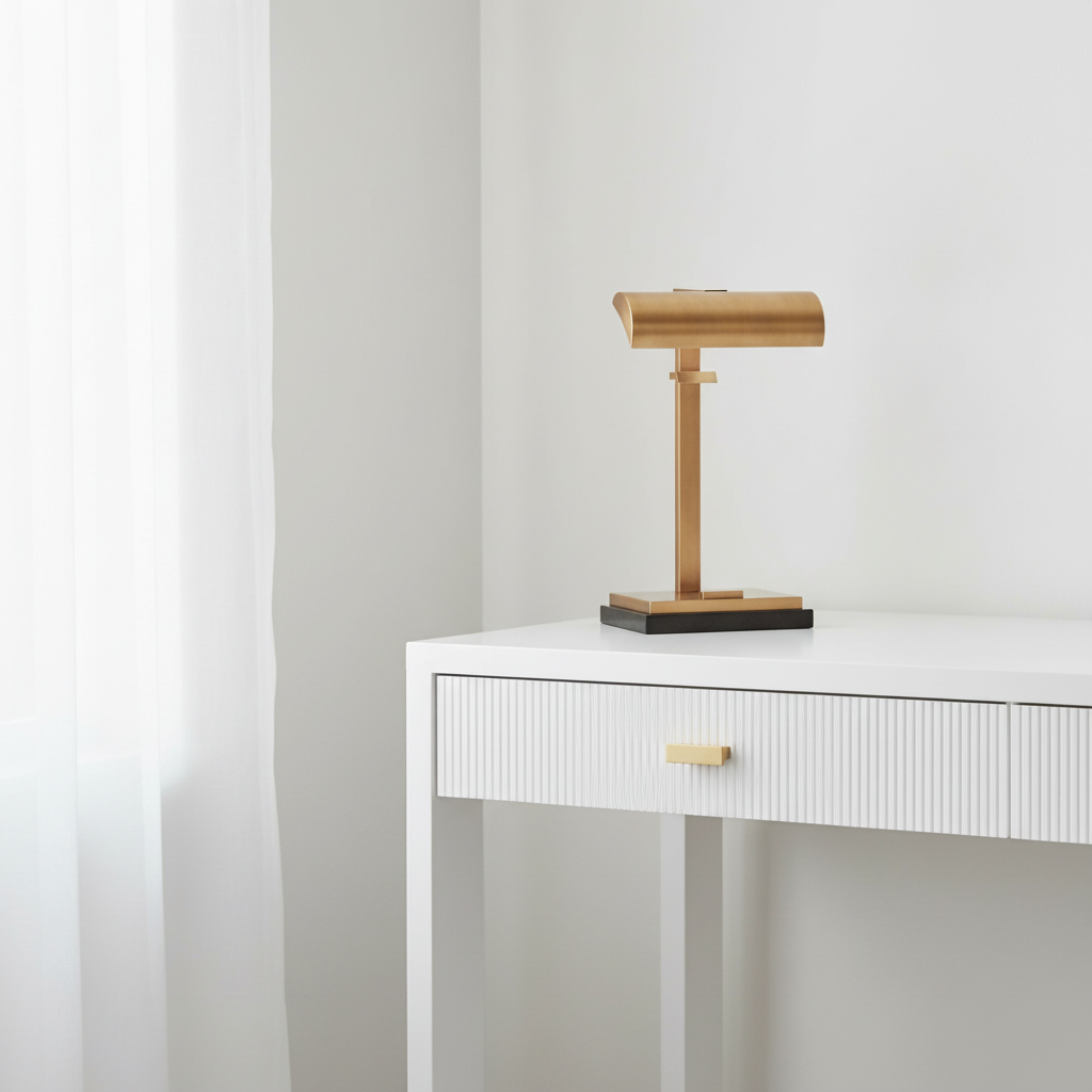 Larkin Desk Matte White Lacquer