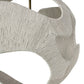 Textured gray woven basket on a white background