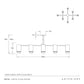 Technical drawing of a Loryn flush mount fixture with dimensions and Arteriors branding.