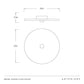 Technical drawing of a Moers flush mount fixture with dimensions and Arteriors branding.