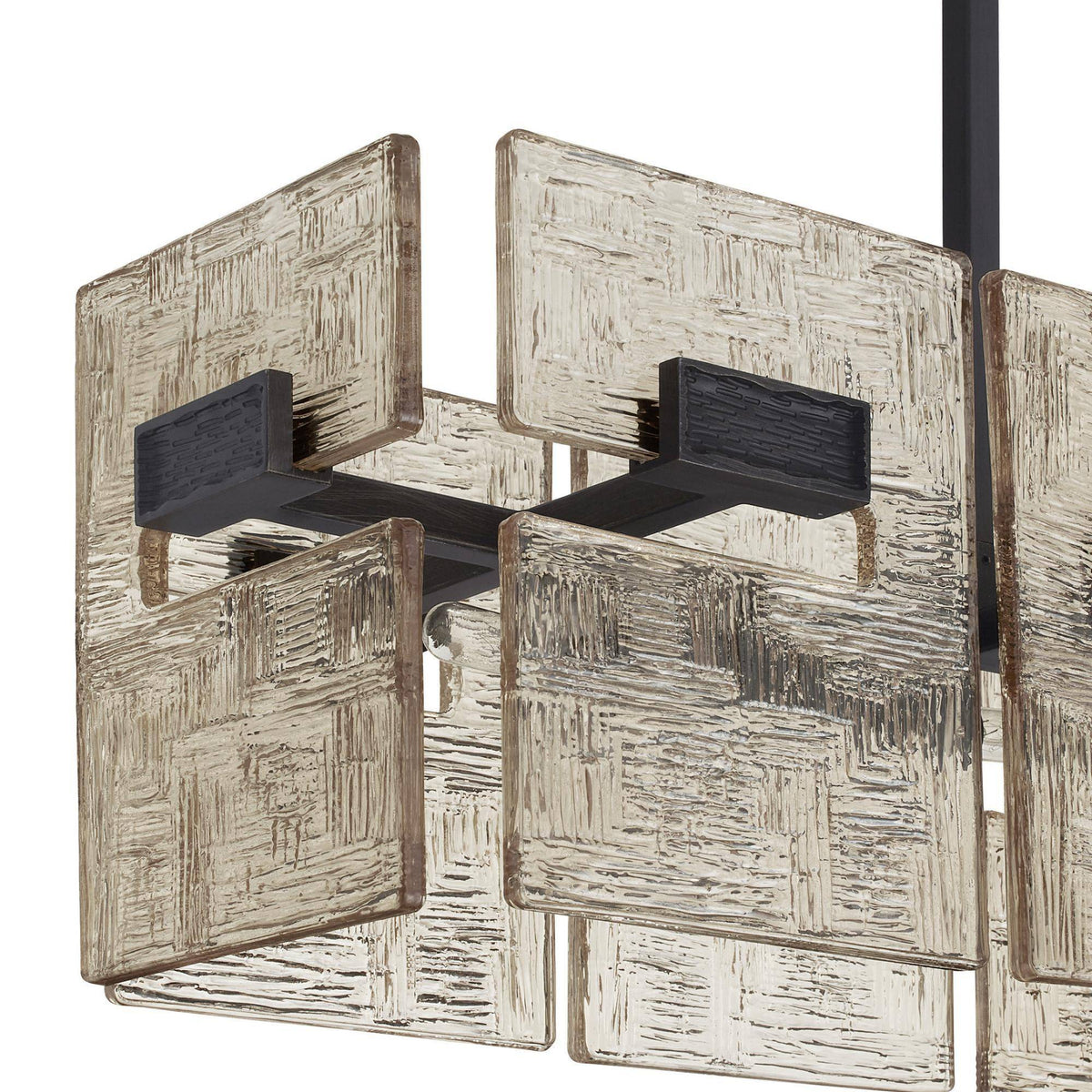 chandelier with geometric pattern on a white background