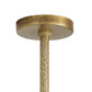 Brass ceiling light fixture on a white background