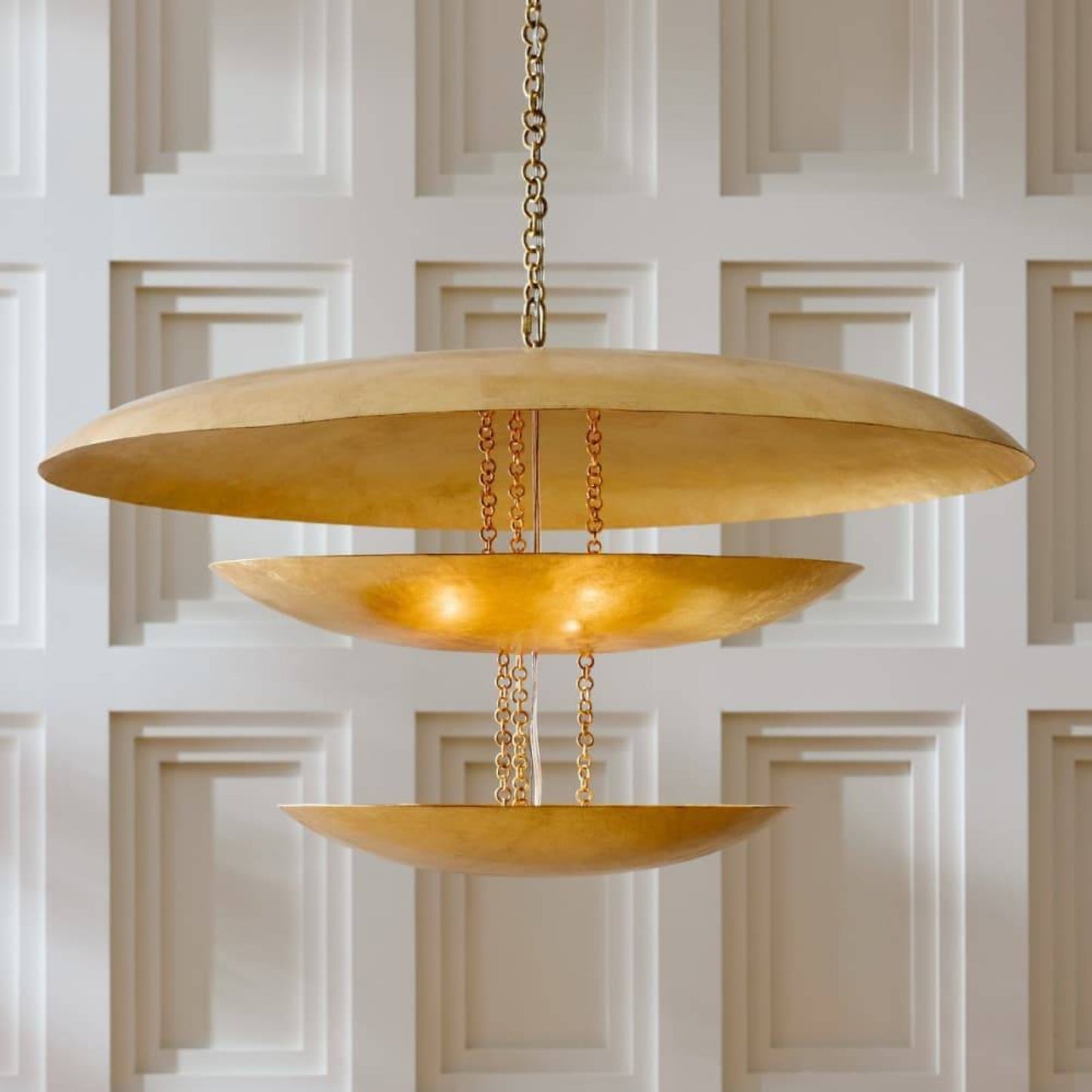 Florko Chandelier Gold Leaf