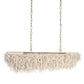 Decorative pendant light with natural coral-like design on a white background