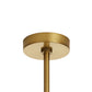 Gold ceiling light fixture on a white background
