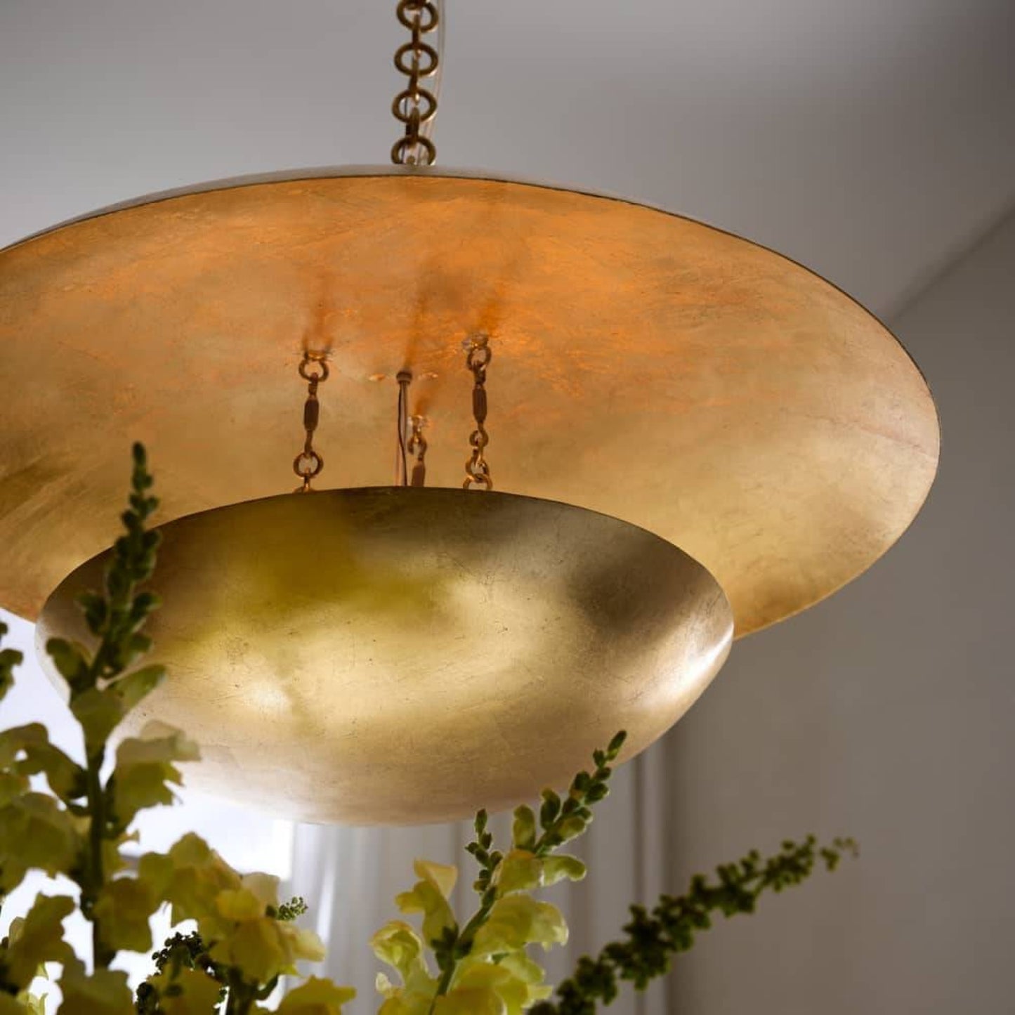 Florko Chandelier Gold Leaf