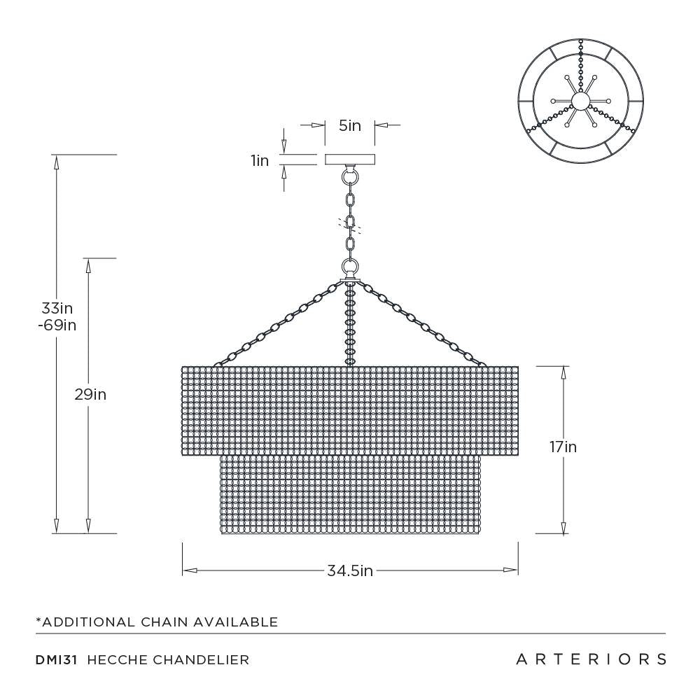 Hecche Chandelier Iron