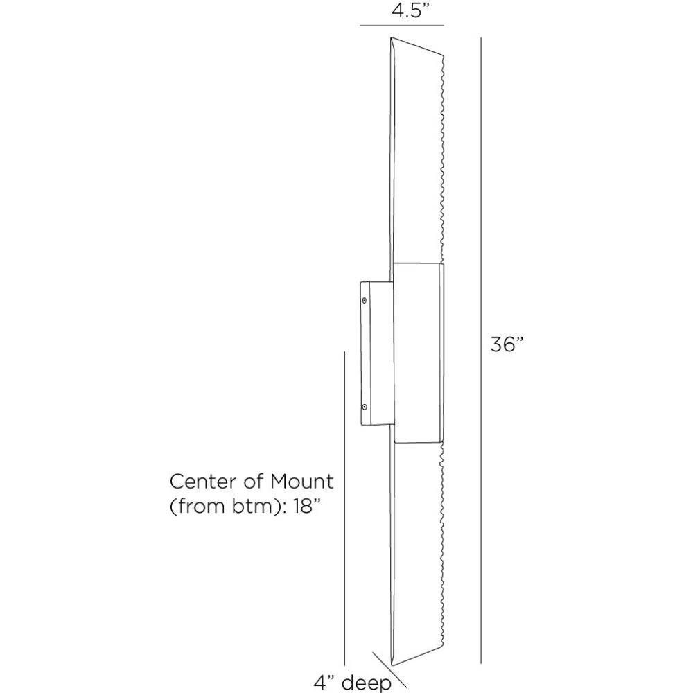 arteriors francisco sconce diagram