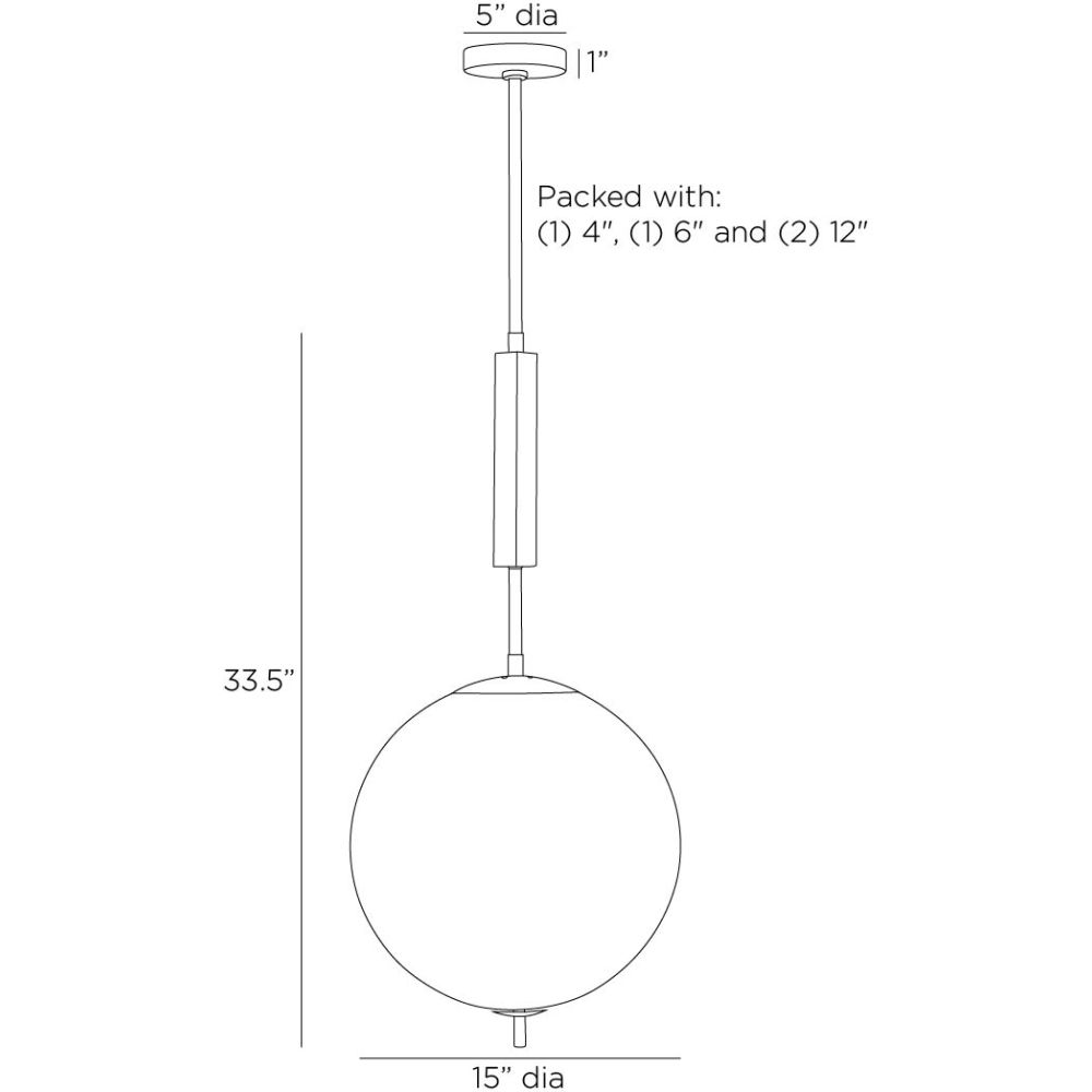 arteriors flagstaff pendant diagram