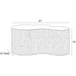 Diagram of a concrete planter with dimensions labeled