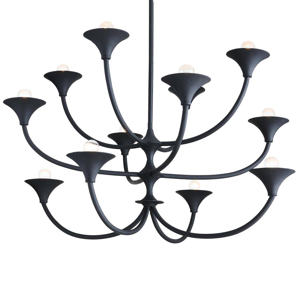 Larkin Chandelier Black Iron