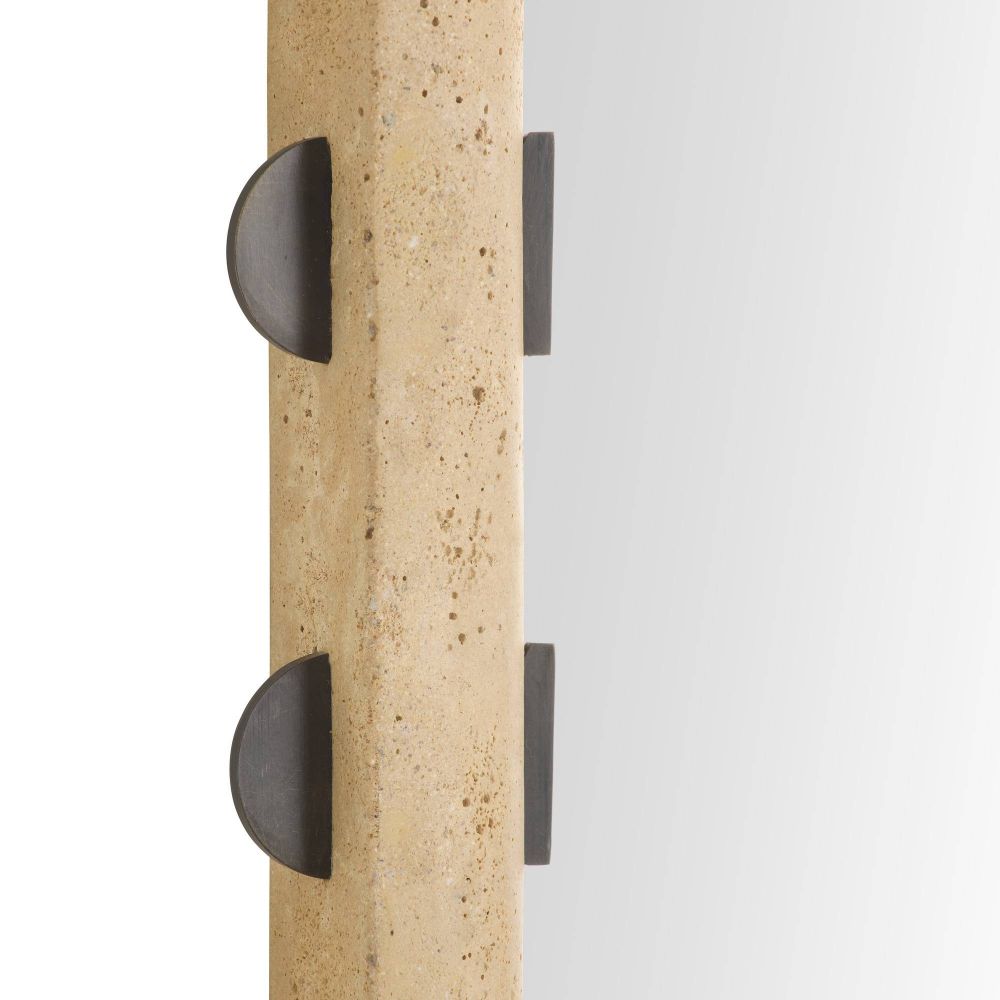 Decorative wall-mounted lamp with black curved fixtures on a light gray background