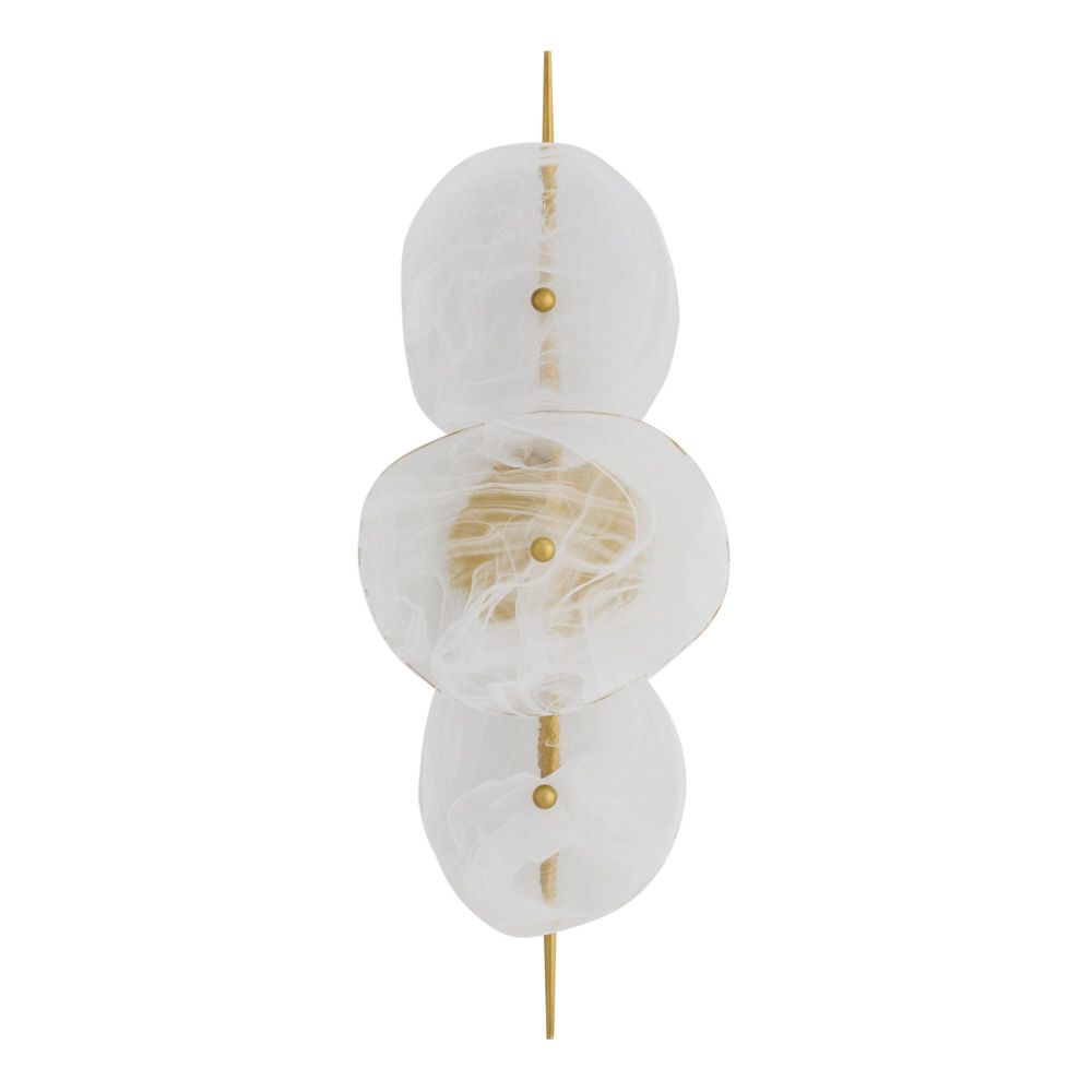 Kylie Sconce White Glazed Glass