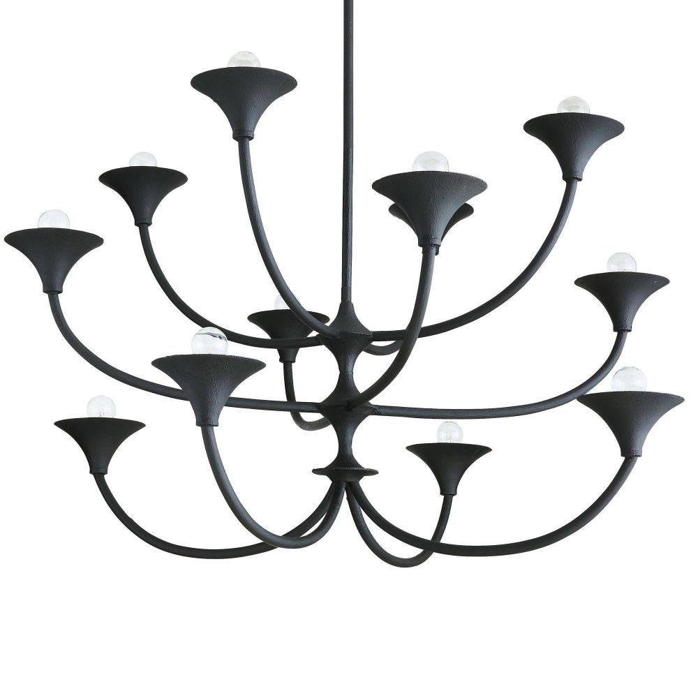 Larkin Chandelier Black Iron