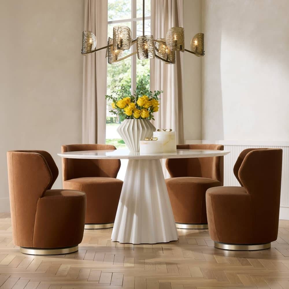 Rinny Dining Table White Gesso - multiple options