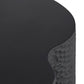 Close-up of a black textured cylindrical object