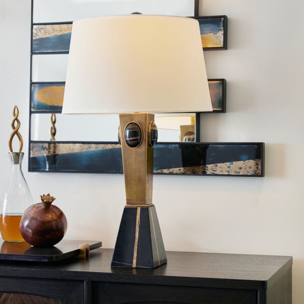 arteriors cairo lamp styled