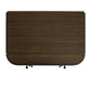 Dark brown wooden panel with rounded corners on a white background