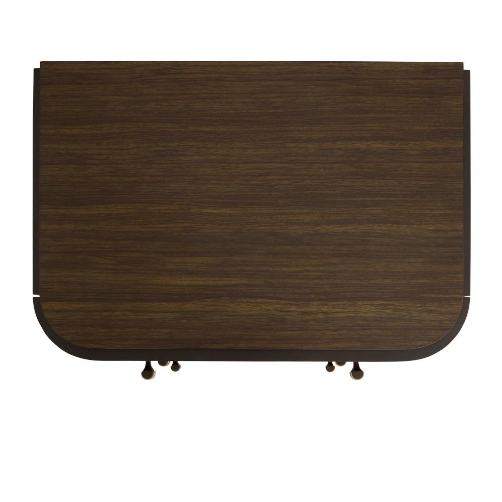 Dark brown wooden panel with rounded corners on a white background