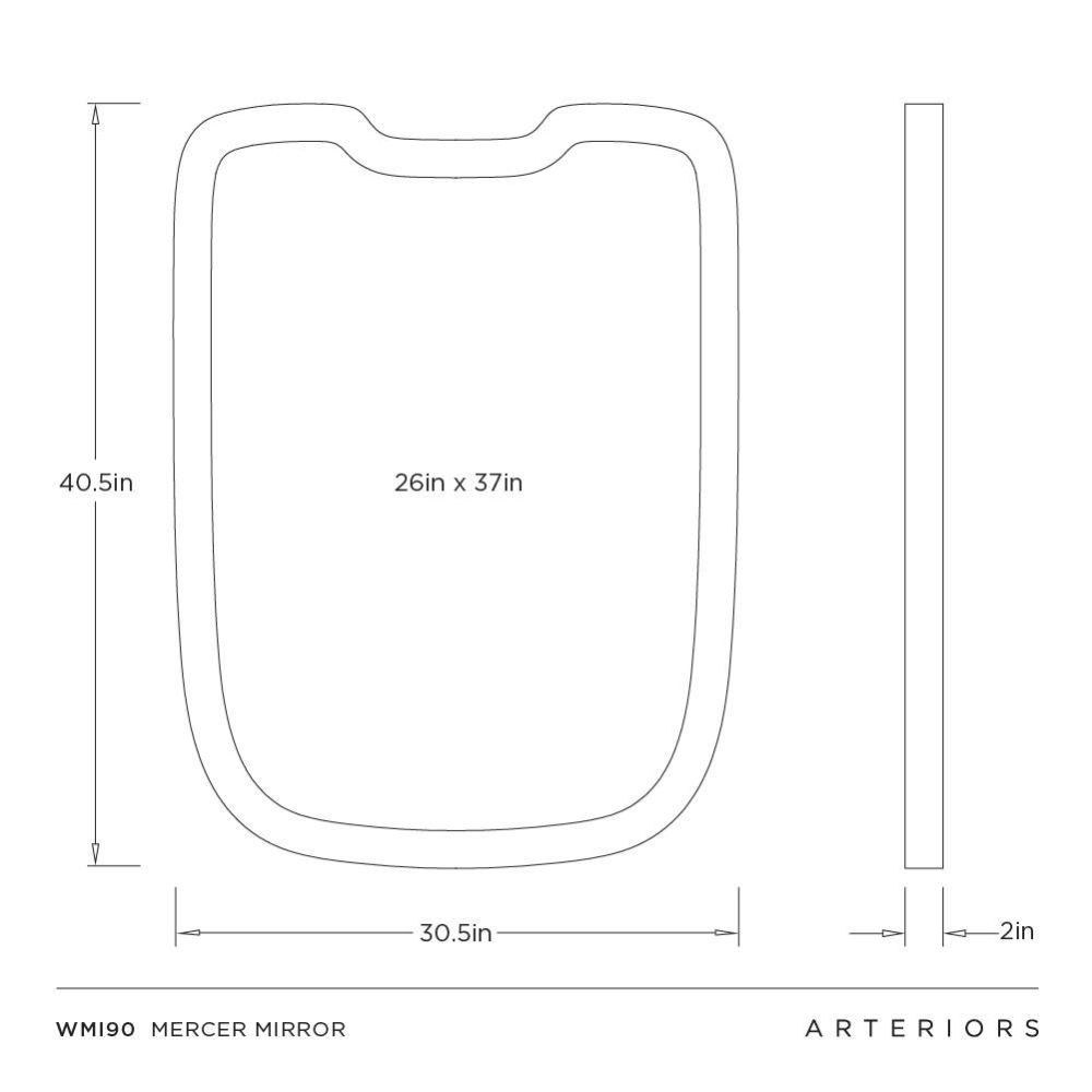 Mercer Mirror Burnt Iron