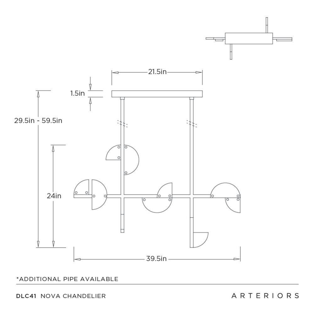 Nova Alabaster Linear Chandelier