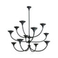 Larkin Chandelier Black Iron