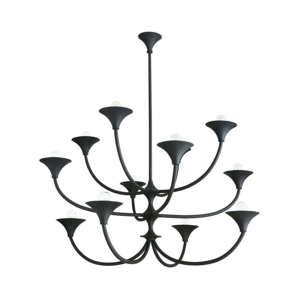 Larkin Chandelier Black Iron