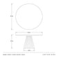 Rinny Dining Table White Gesso - multiple options