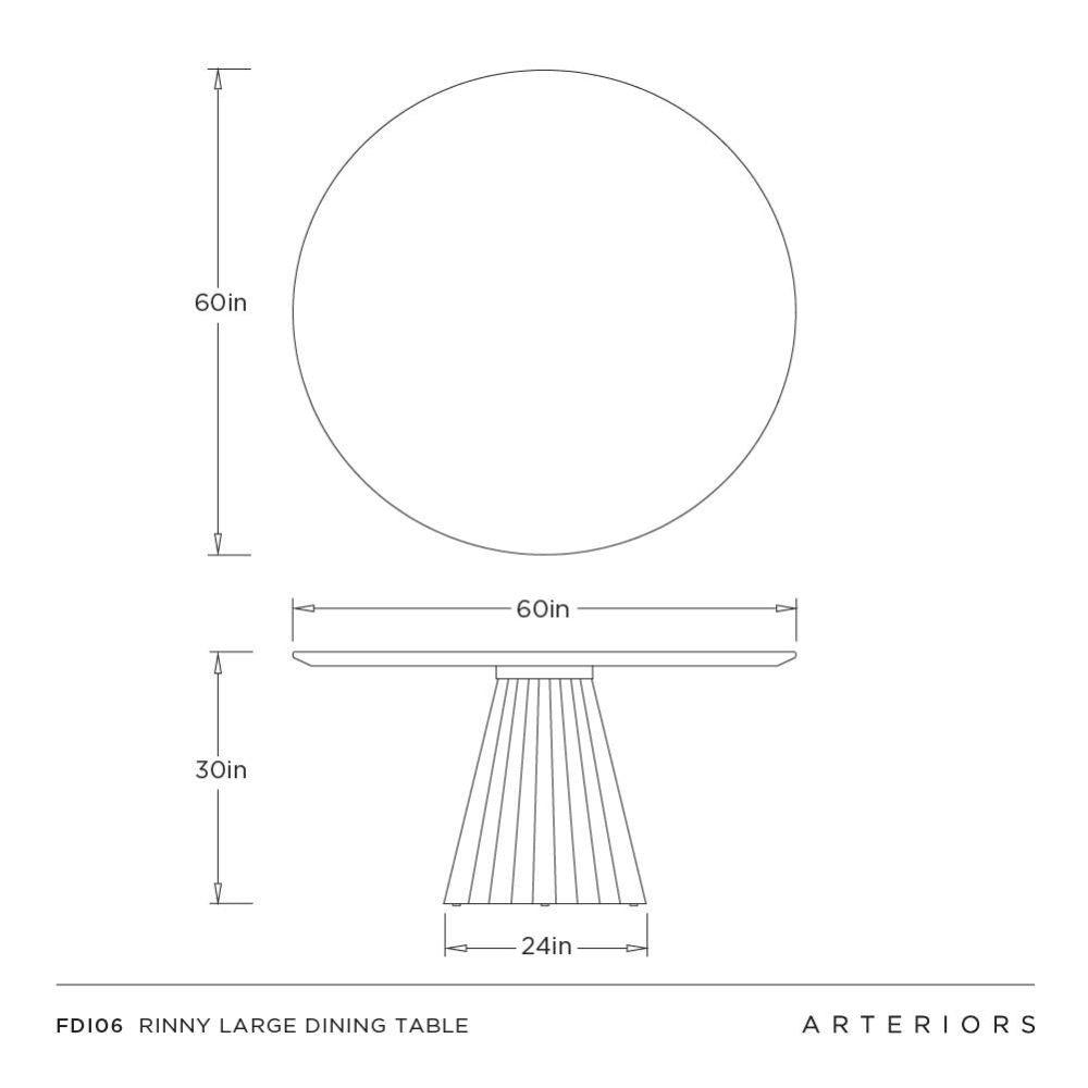 Rinny Dining Table White Gesso - multiple options