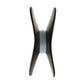 Black and gray spool with a white core on a white background