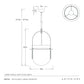 Kathleen Pendant Frosted Smoke Glass