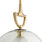 Estribo Pendant Clear Glass