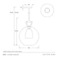 Estribo Pendant Clear Glass