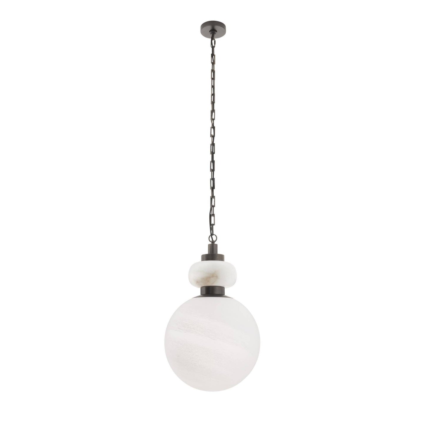 Rosemont Large Pendant Matte Swirled Glass