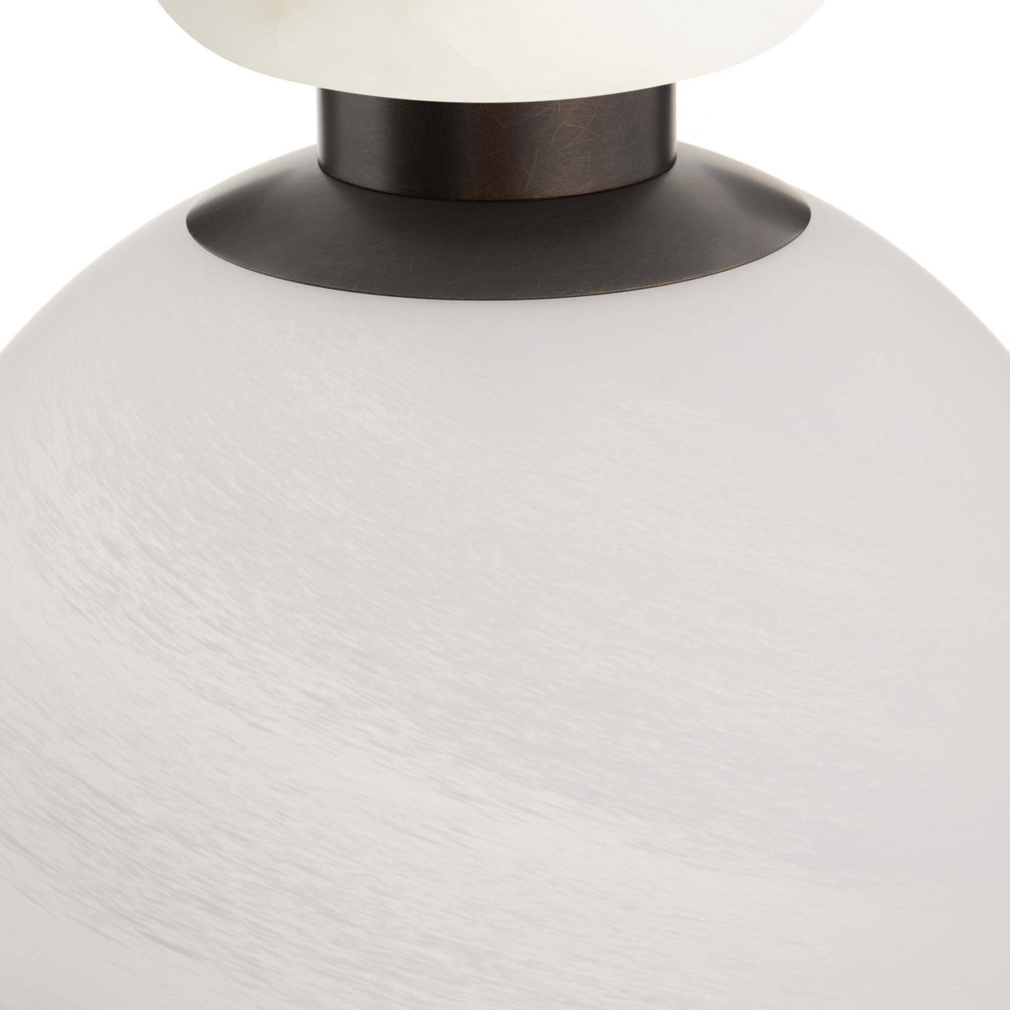 Rosemont Large Pendant Matte Swirled Glass