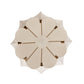 Decorative wall clock with geometric design on a white background