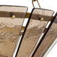 Decora Chandelier Smoke Hammered Glass
