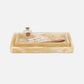 Duluth Tray Set Ivory Swirled Resin