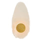 Beige wall sconce with a gold circular design on a white background
