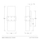 Ardena Wall Sconce Faux Horn