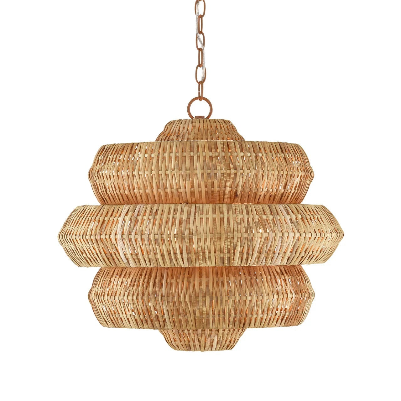 Antibes Chandelier Natural Rattan
