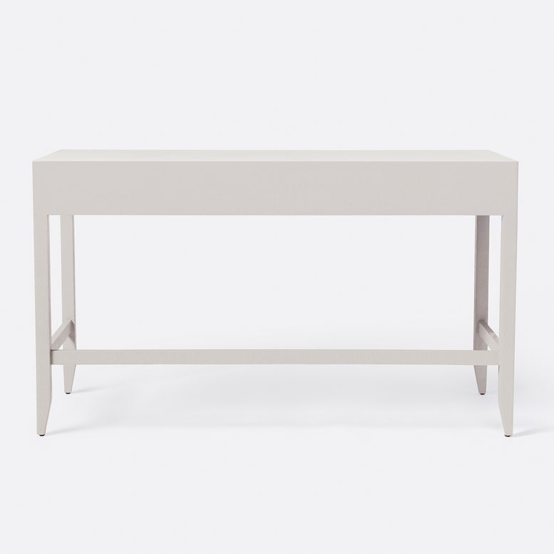 White wooden table on a white background